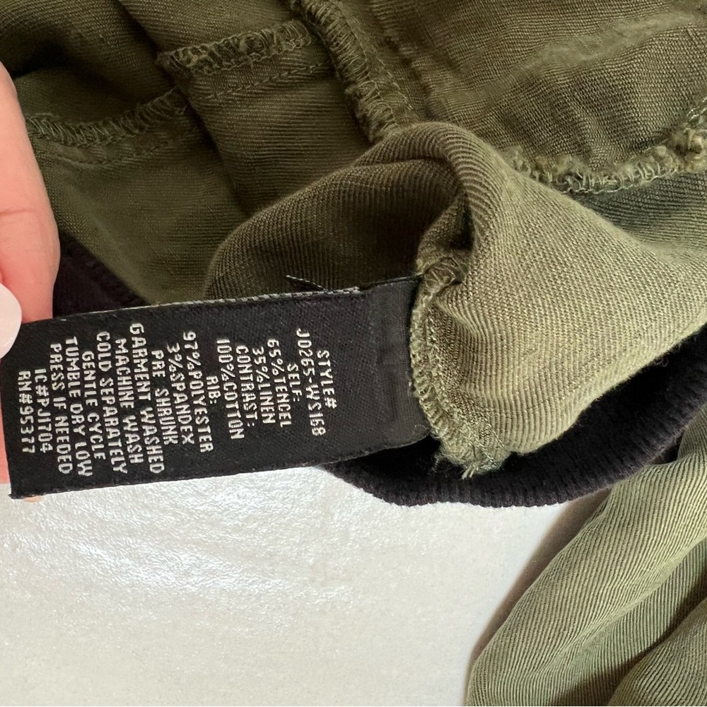 Sanctuary Army/Olive green Bomber Jacket with Black Accents - size small - Picture 7 of 7